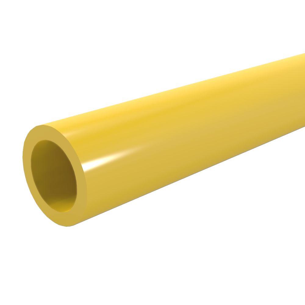 Formufit 1/2 in. x 5 ft. Furniture Grade Sch. 40 PVC Pipe in Yellow
