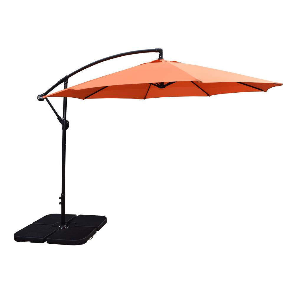 4 Pieces Upper /& Lower Plastic Patio Umbrella Base Insert Set