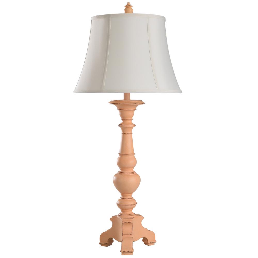peach table lamp