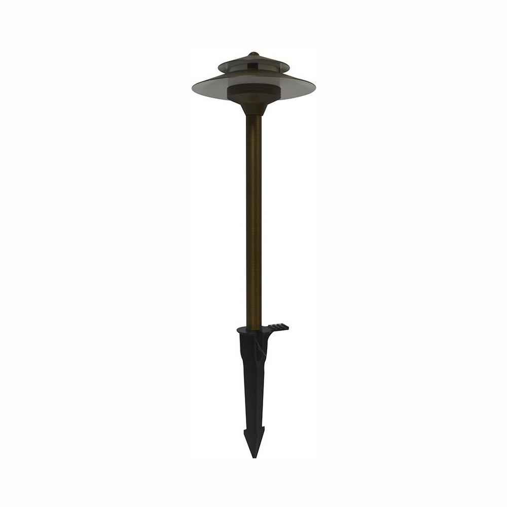 Home Decorators Collection Low Voltage 3 Watt Brass Outdoor Integrated Led 2700k White Warm Landscape Path Light