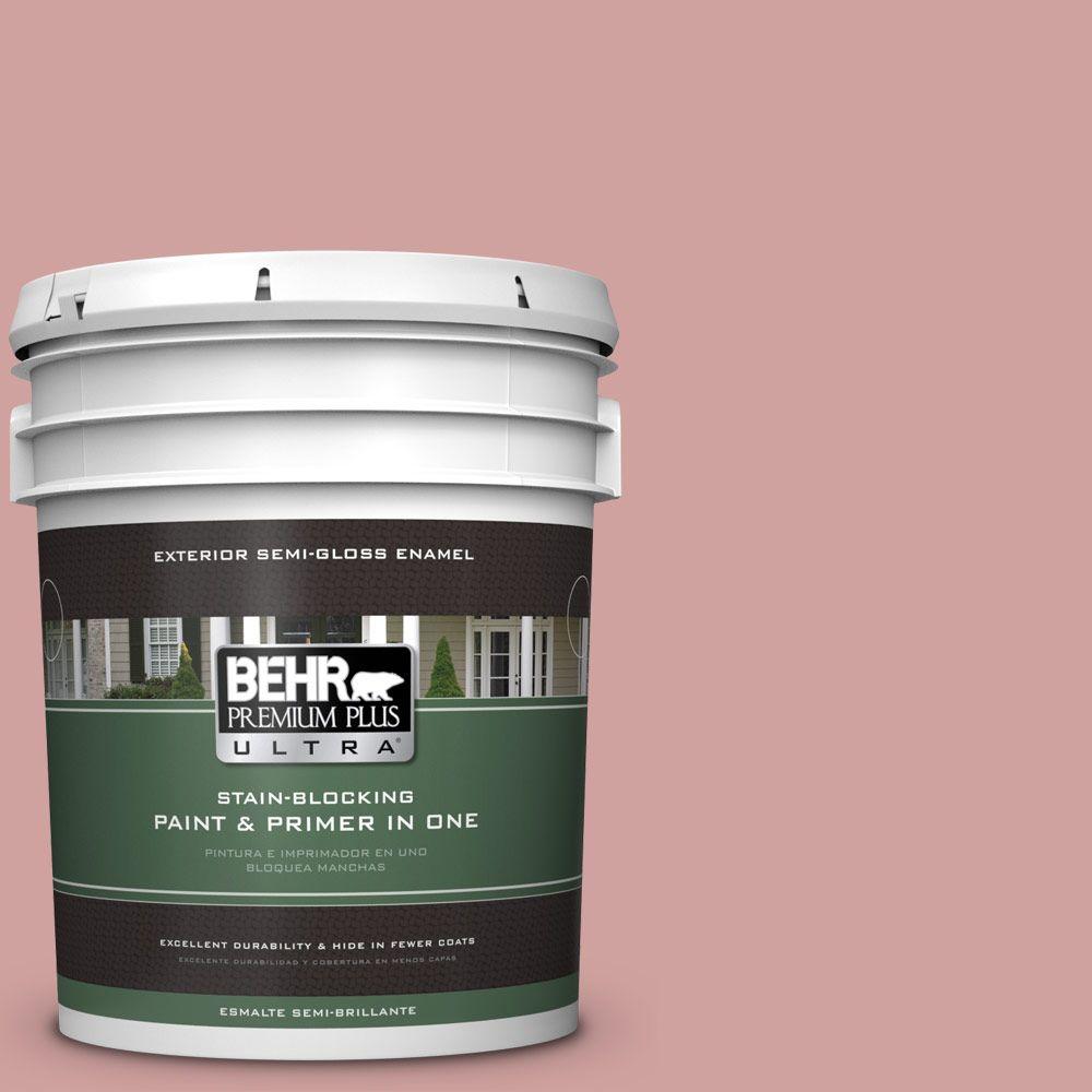 BEHR Premium Plus Ultra 5gal. S1503 Rose Pottery SemiGloss Enamel