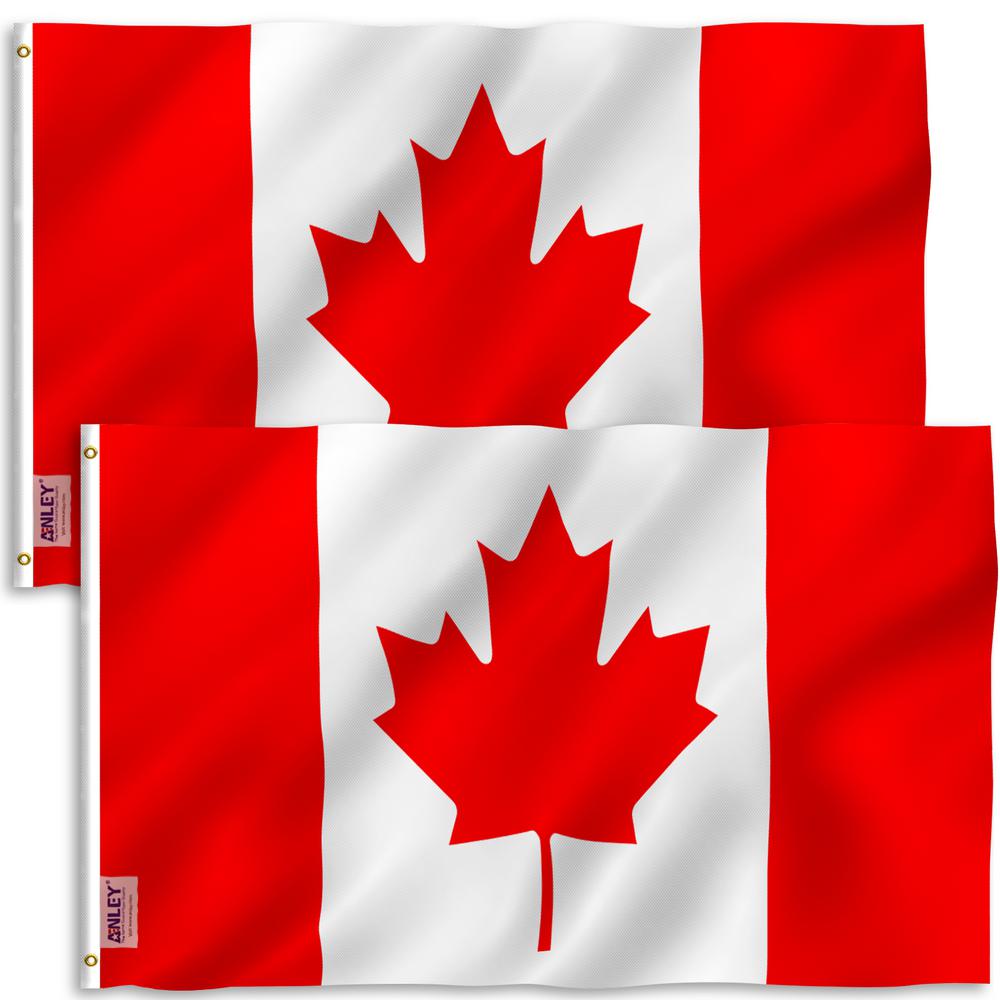 Anley Fly Breeze 3 Ft X 5 Ft Polyester Canada Flag 2 Sided