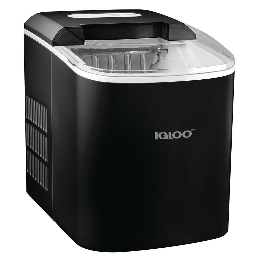 IGLOO 26 lb. Portable Ice Maker, Black-ICEB26BK - The Home ...