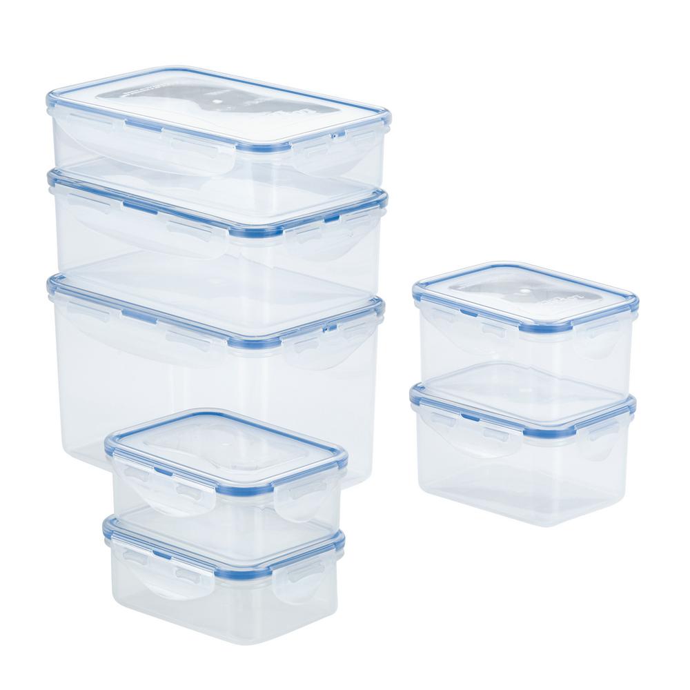 LOCK & LOCK Easy Essentials Large 14-Piece Assorted Storage Container ...