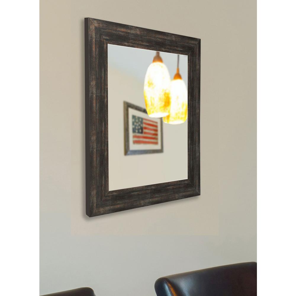 48 In X 36 Brushed Classic Brown Non Beveled Vanity Wall Brown Non Beveled Vanity Wall