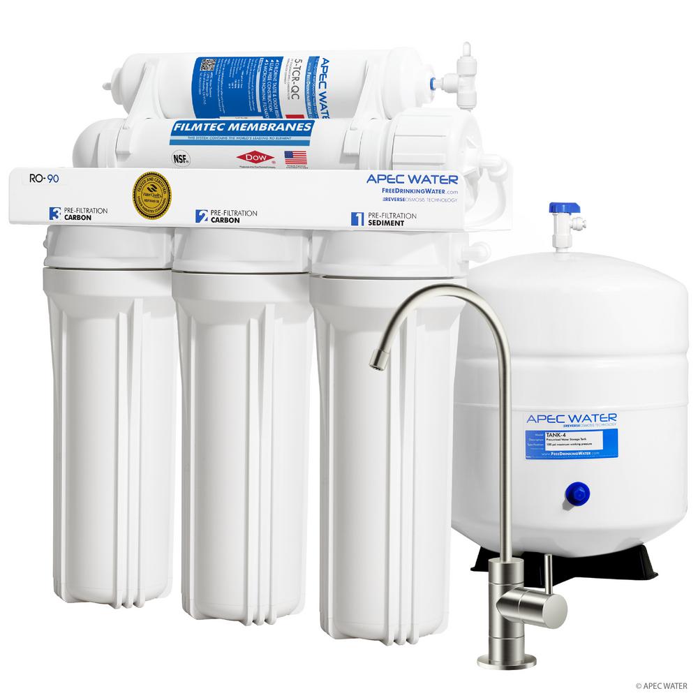 Automatic Shutoff Reverse Osmosis Systems Water Filtration Ultimate Premium Quality Wqa Certified 90 Gpd Under Sink Reverse Osmosis