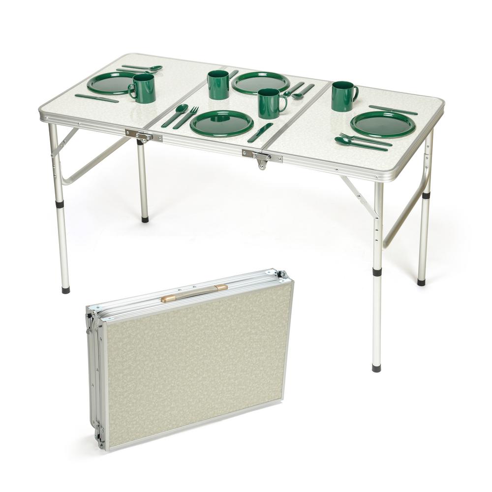 Silver Trademark Innovations Folding Tables Chairs Tble Tri Sm 64 1000 