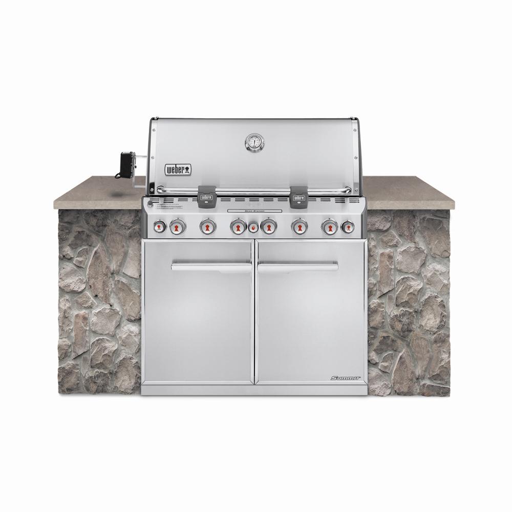 Weber Summit S-660 6-Burner Built-In Natural Gas Grill in Stainless Steel with... by Weber