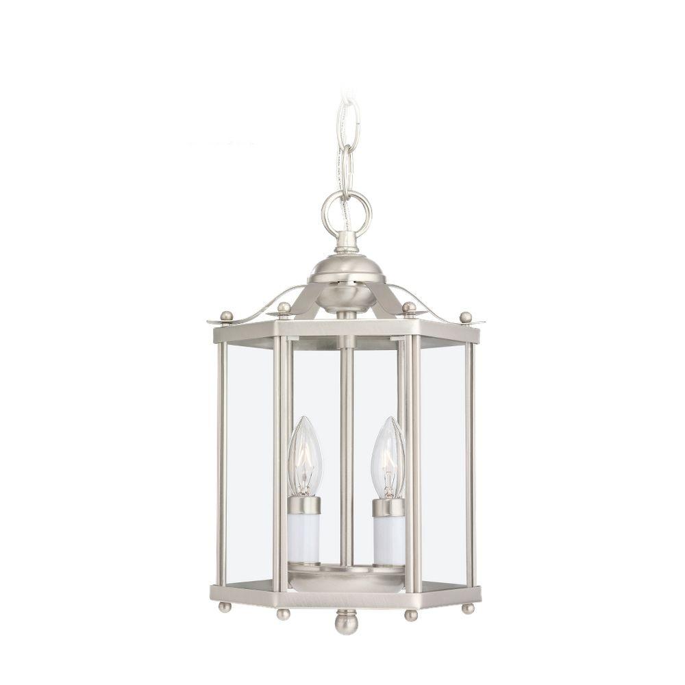 Sea Gull Lighting Bretton 7 5 In W 2 Light Brushed Nickel Semi Sea Gull Lighting Bretton 7 5 In W 2 Light Brushed Nickel Semi Flush