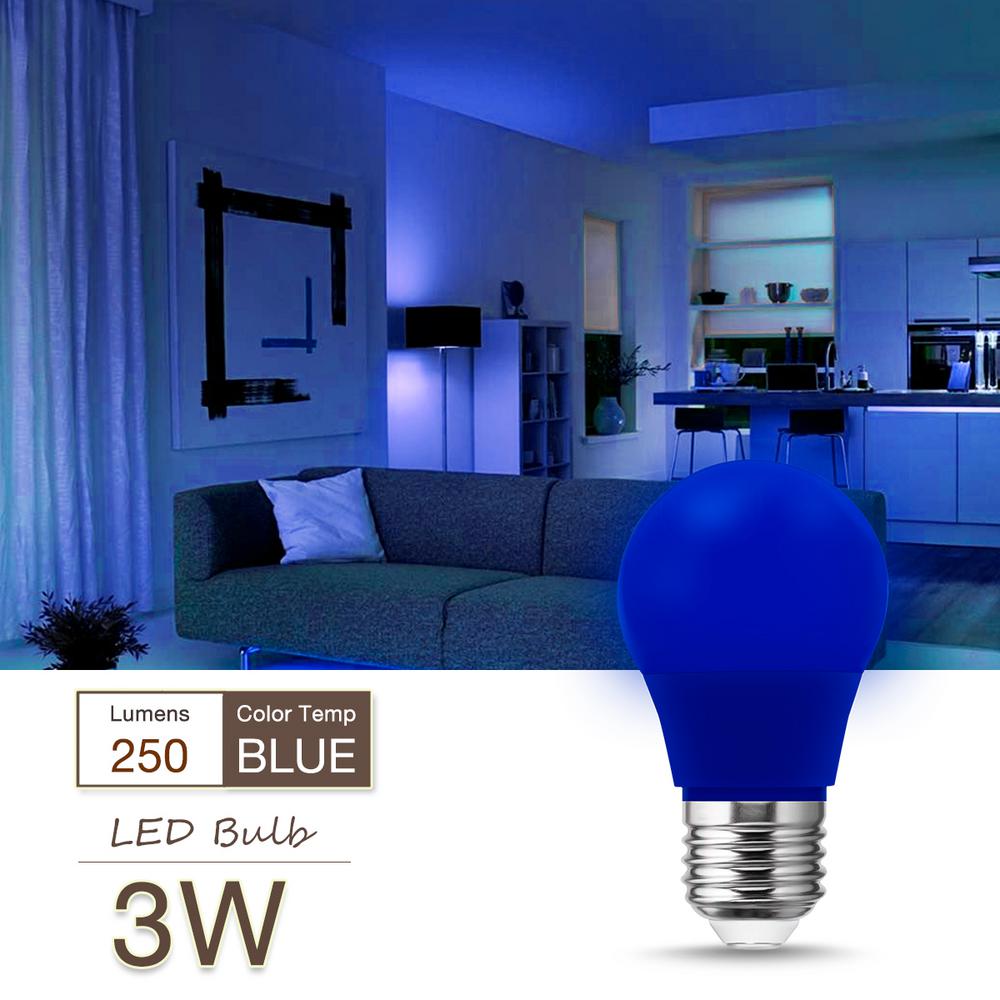 blue led bulb for room