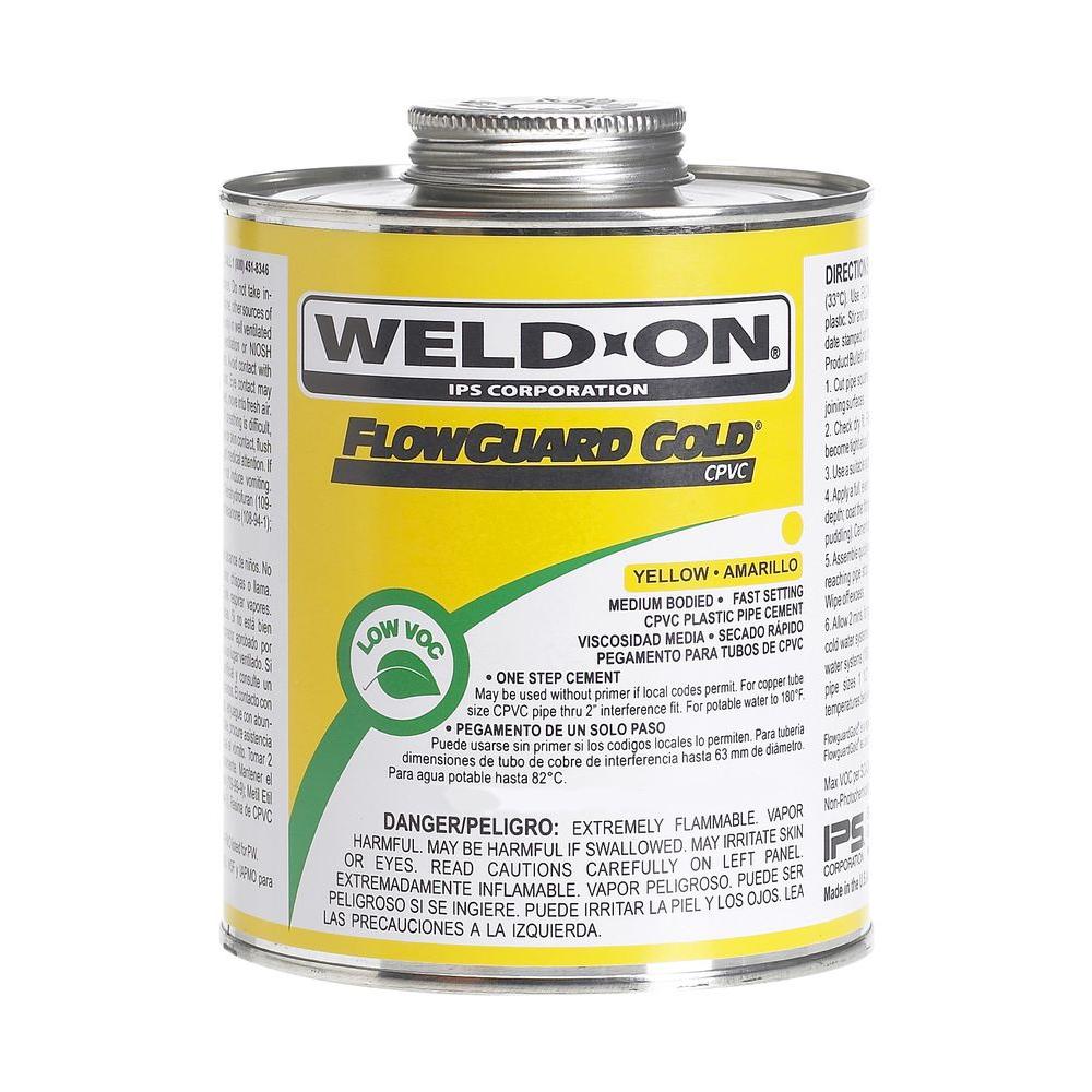 WeldOn 16 oz. FlowGuardGold CPVC Low VOC Cement (12Pack)11027 The