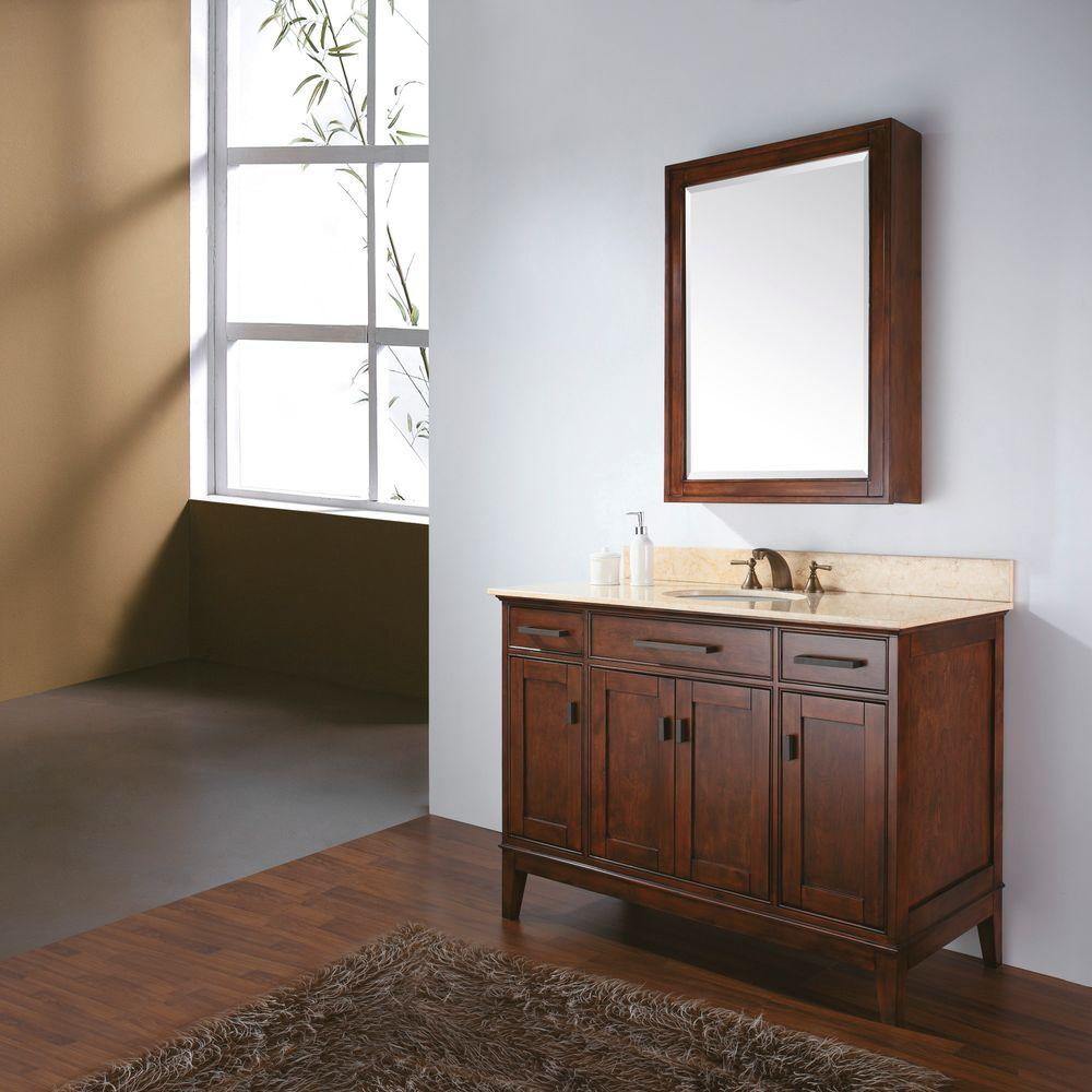 Avanity Madison 73 In W X 22 In D X 35 In H Vanity In Tobacco