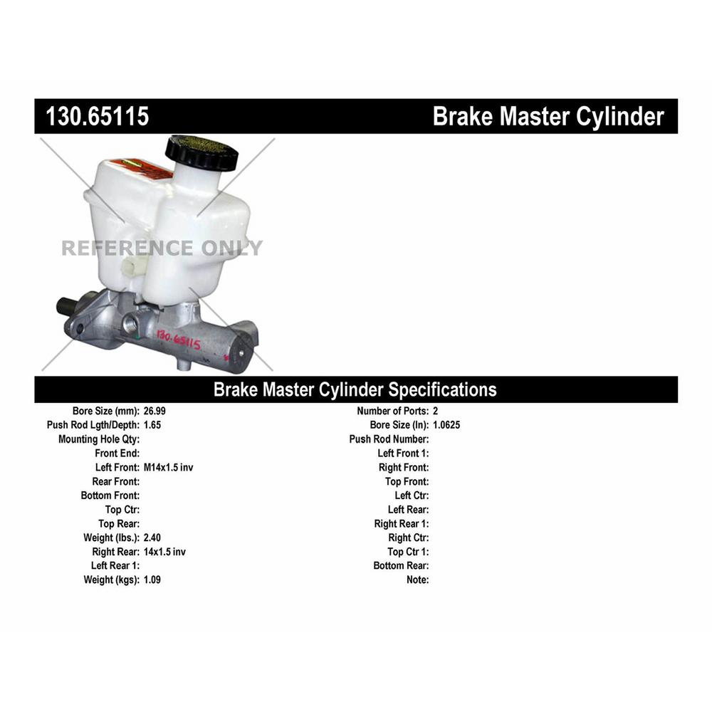 BRAND NEW BRAKE MASTER CYLINDER 2008 FORD ESCAPE 2008 MERCURY MARINER