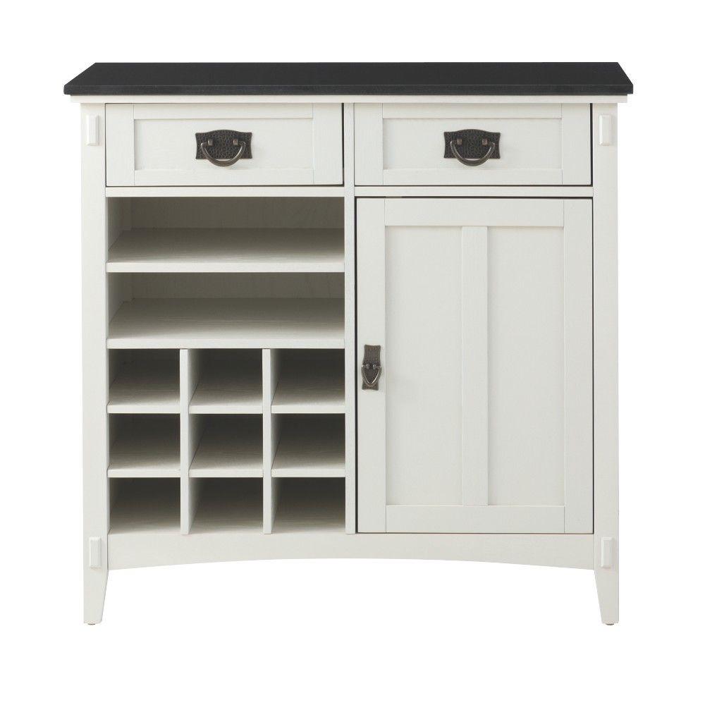 Home Decorators Collection Artisan 36 inch W 2-Drawer Kitchen Cart in White by Home Decorators Collection