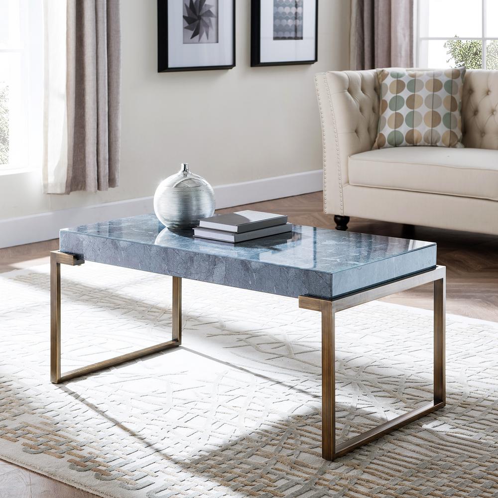 grey blue coffee table