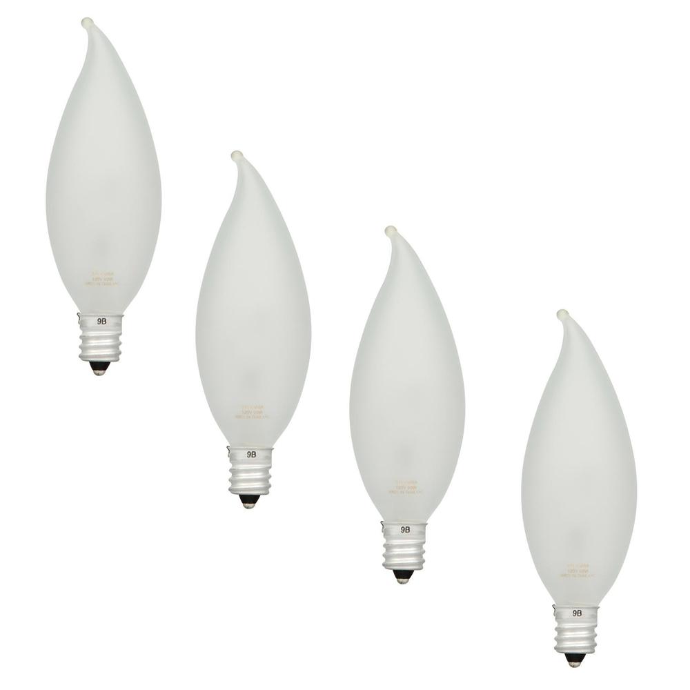 Sylvania 25 Watt Double Life B10 Incandescent Light Bulb 4 Pack Sylvania 25 Watt Double Life B10 Incandescent Light Bulb 4 Pack