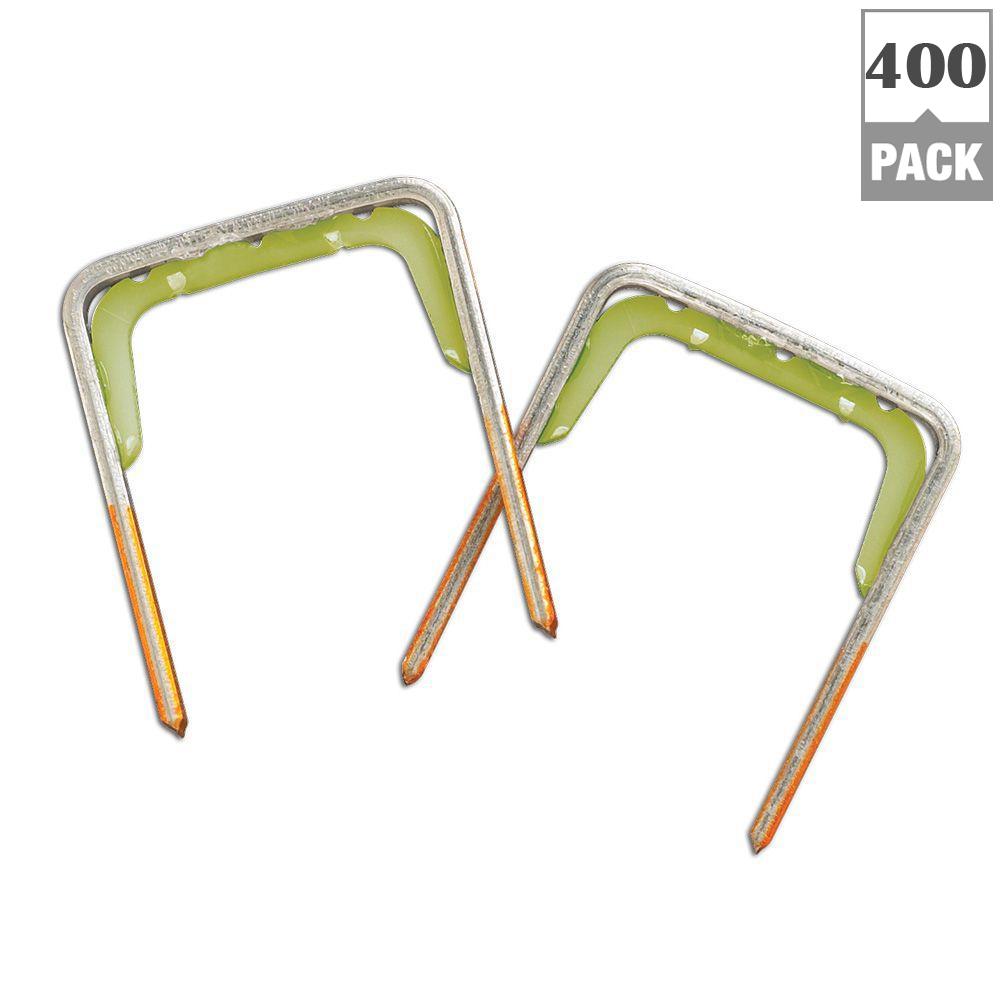 Halex QuikStrap 0.67 inch Insulated Staples (400-Pack) by Halex