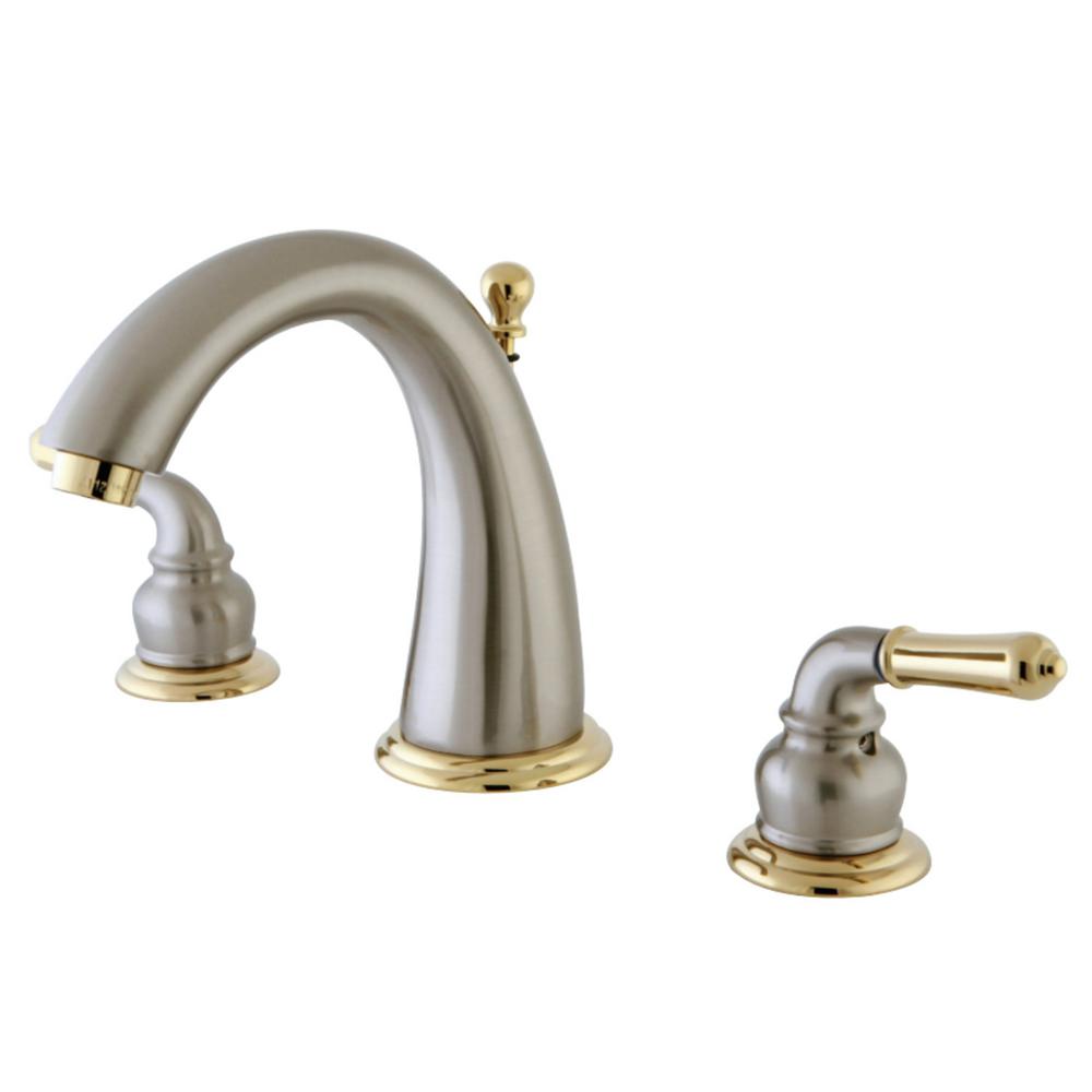 Kingston Brass Naples 8 In Widespread 2 Handle Bathroom Faucet In