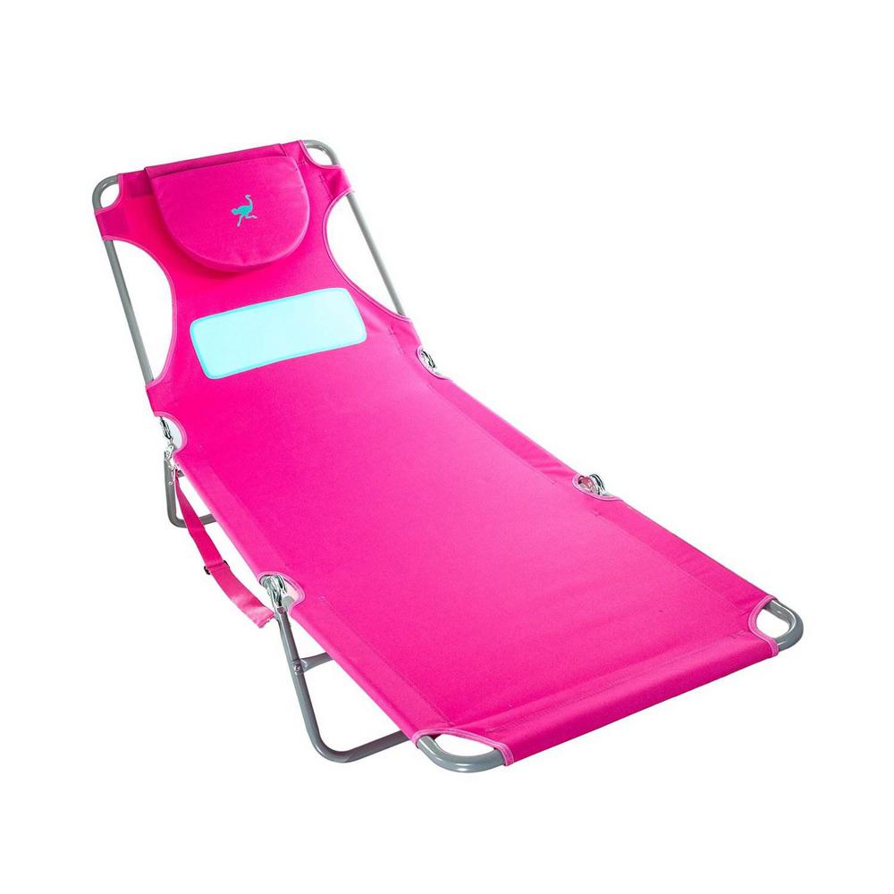 ostrich face down beach chair