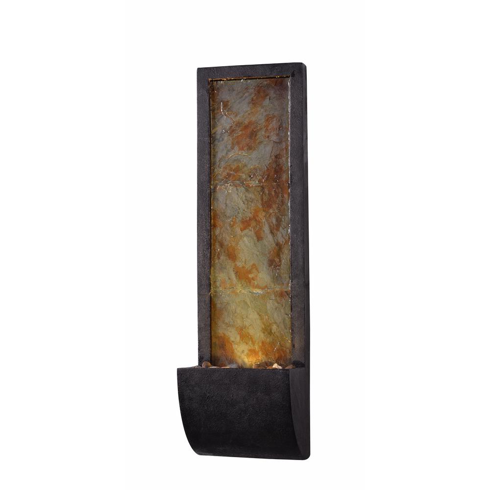 Kenroy Home Triptych Resin And Slate Indoor Wall Fountain