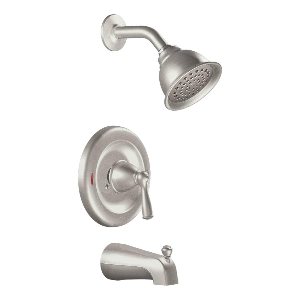 moen - bathtub & shower faucet combos - bathtub faucets - the home depot