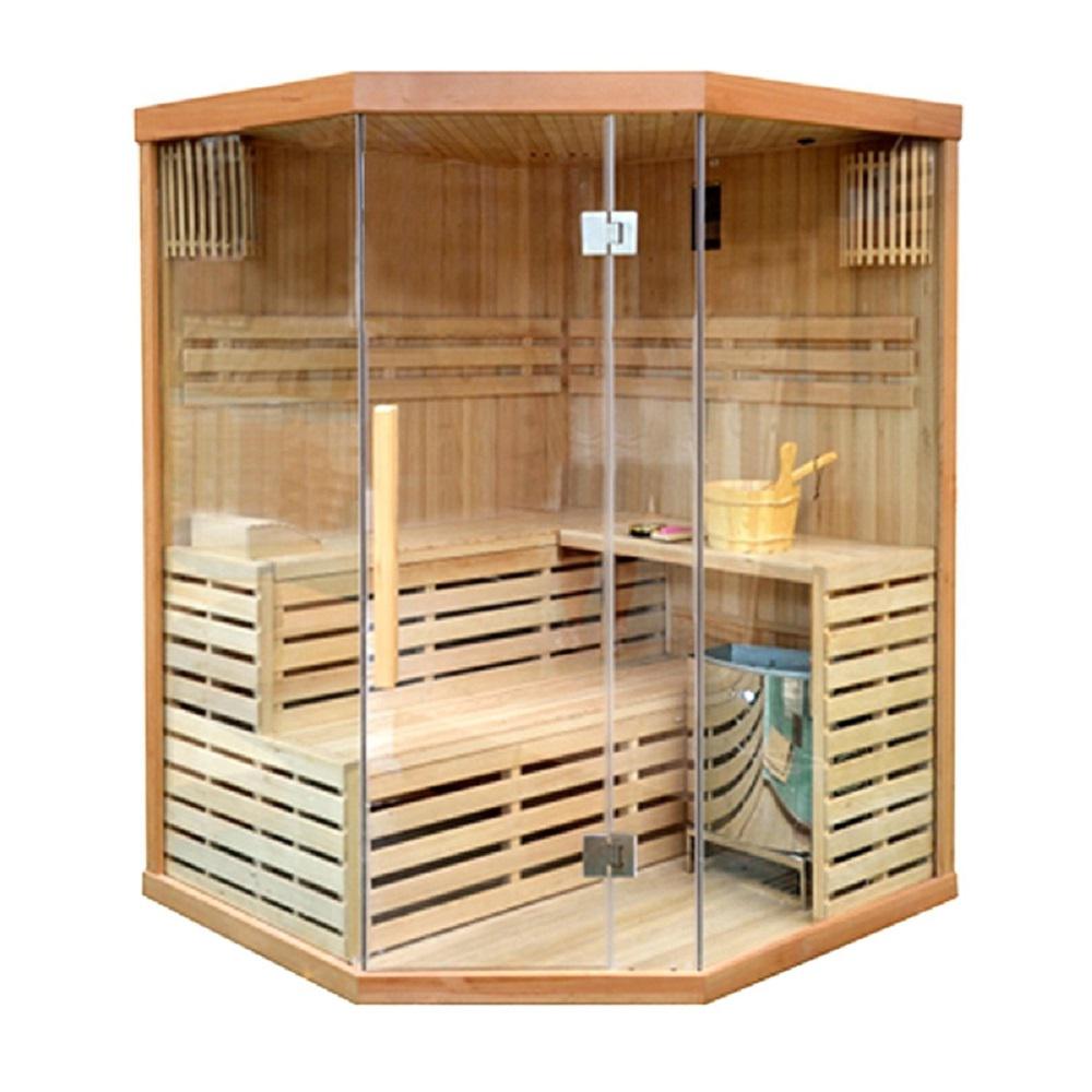 ALEKO 4 Person Canadian Red Cedar Electric Heater Sauna CED3CMUR HD   Aleko Infrared Saunas Ced3cmur Hd 64 1000 