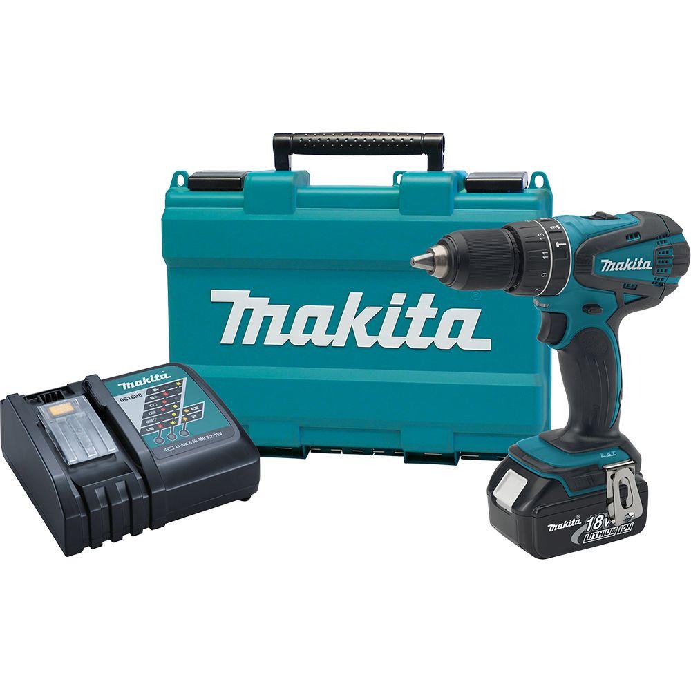 UPC 088381684828 product image for Makita 18-Volt LXT Lithium-Ion 1/2 in. Cordless Hammer Driver/Drill Kit | upcitemdb.com