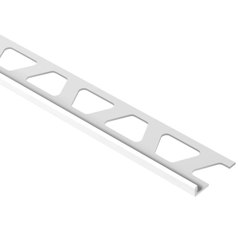 Schluter Jolly Bright White 3 16 In X 8 Ft 2 1 Pvc L Angle Jolly Bright White 3 16 In X 8 Ft 2 1 Pvc L Angle Tile Edging Trim