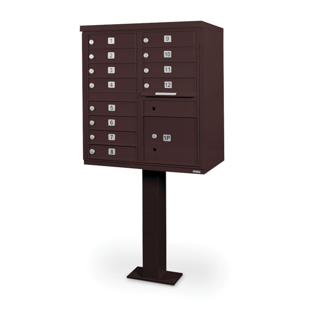 Gibraltar Mailboxes Danbury Large Decorative Steel Mailbox and Cedar