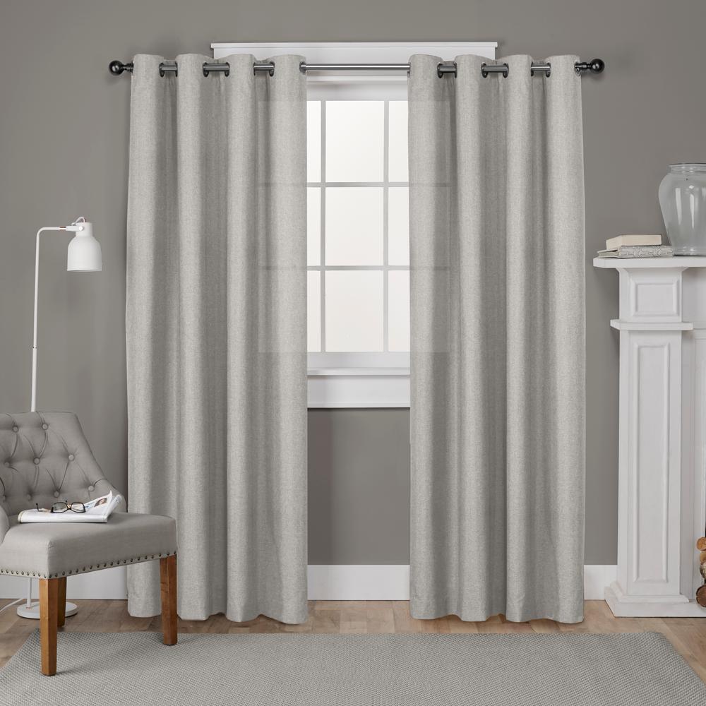 Exclusive Home Curtains Loha Winter Linen Pinch Pleat Top Curtain - 27 ...