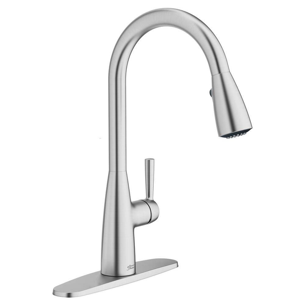 American Standard Fairbury 2S Single-Handle Pull-Down Sprayer Kitchen Faucet in Stainless Steel, Silver