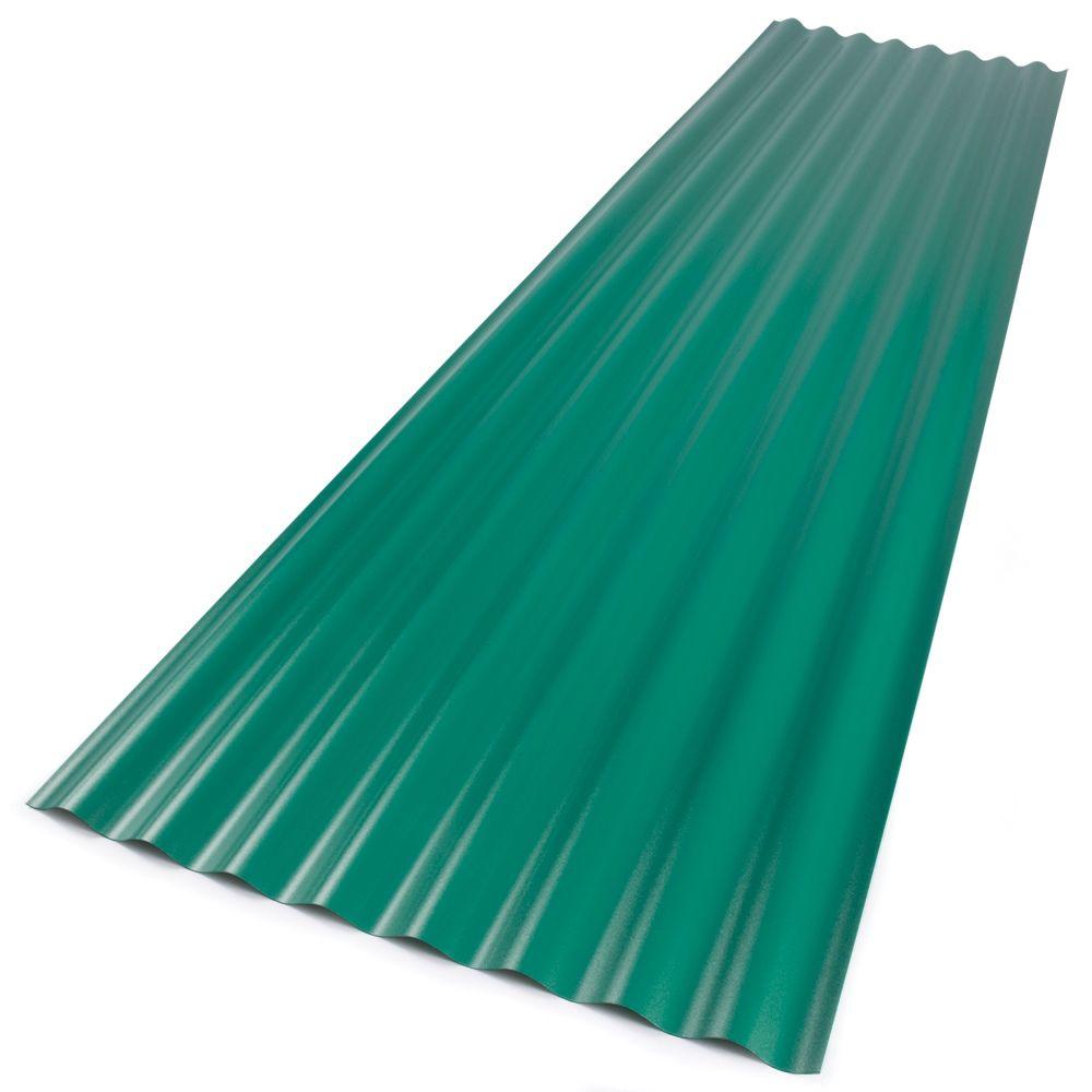 Suntop 26 In X 8 Ft Rainforest Green Foamed Polycarbonate Corrugated 