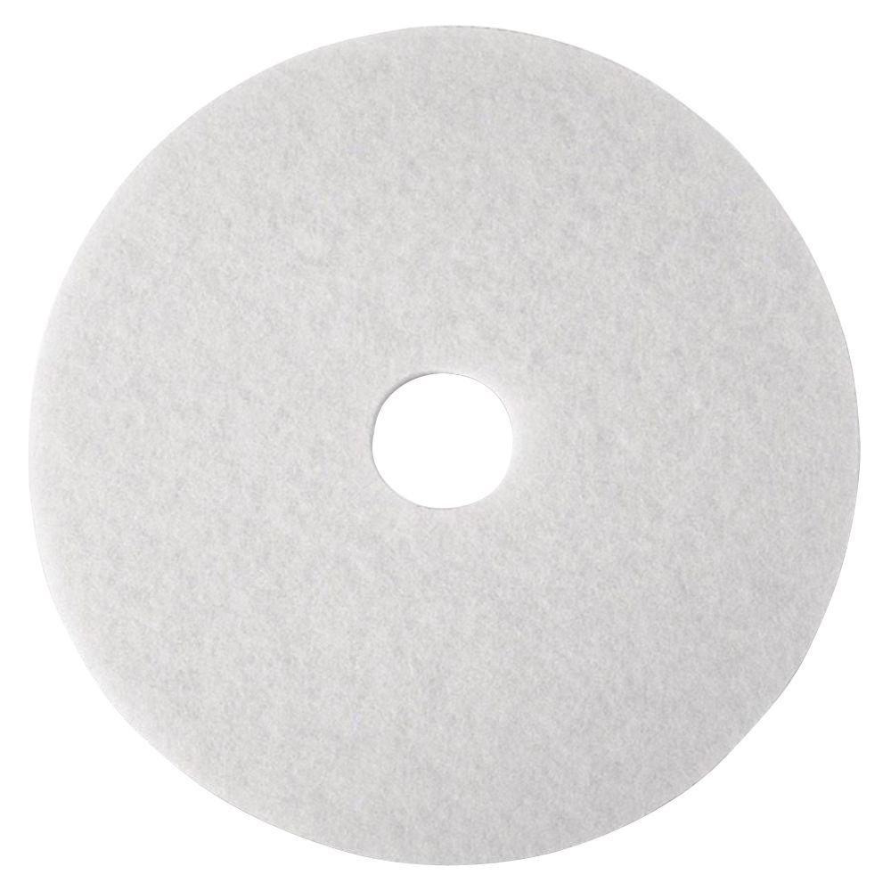 3M 20 in. White SuPer Polish Pads (5 Per Carton)-MMM08484 - The Home Depot