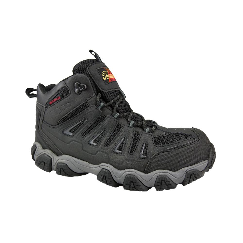 Black/Gray Mid Cut Composite Safety Toe 