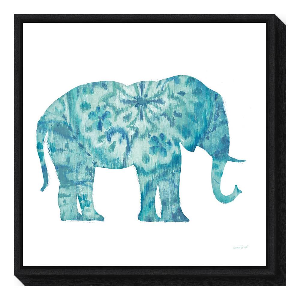Amanti Art Boho Teal Elephant I By Danhui Nai Framed
