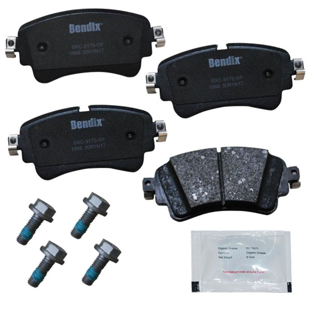 Disc Brake Pad Set-Premium Copper Free Ceramic BPR Disc Brake Pad Front Bendix