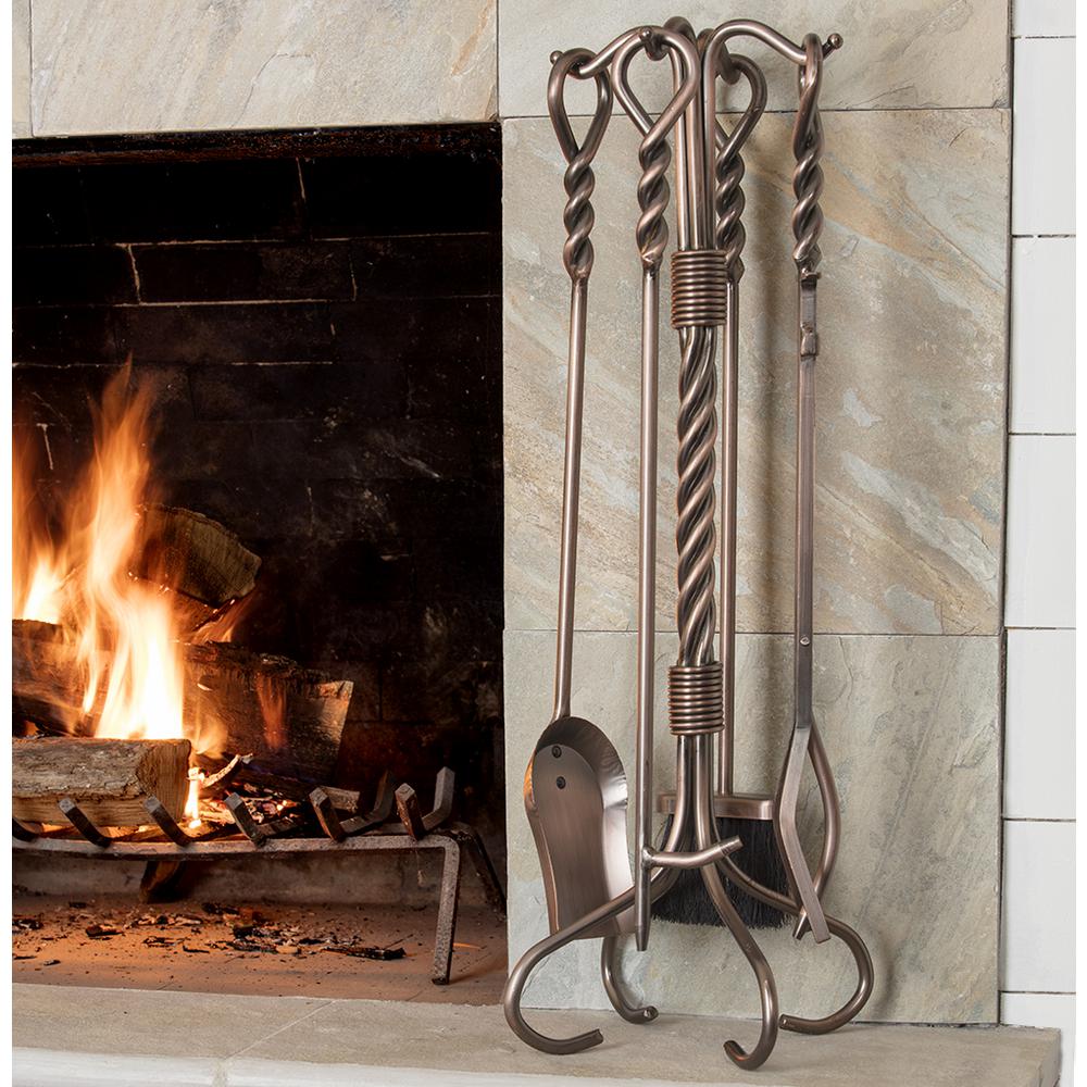 Rustic Fireplace Tools Accessories The Home Depot - Rustic Fireplace Tool Set Rustic Fireplace Tools Accessories The Home Depot - Rustic Fireplace Tool Set