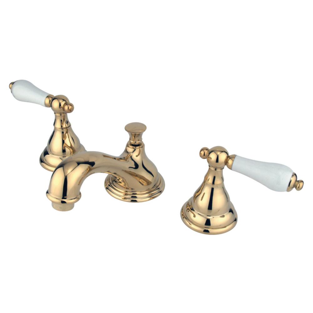 Kingston Brass Royale 8 In Widespread 2 Handle Bathroom Faucet In   Polished Brass Kingston Brass Widespread Bathroom Sink Faucets Hks5562pl 64 1000 