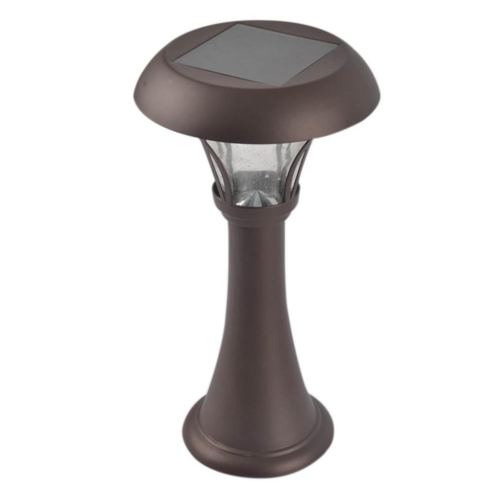 Table Lamp Solar Outdoor Lighting The Home Depot Bronze Outdoor Solar Table Lamp