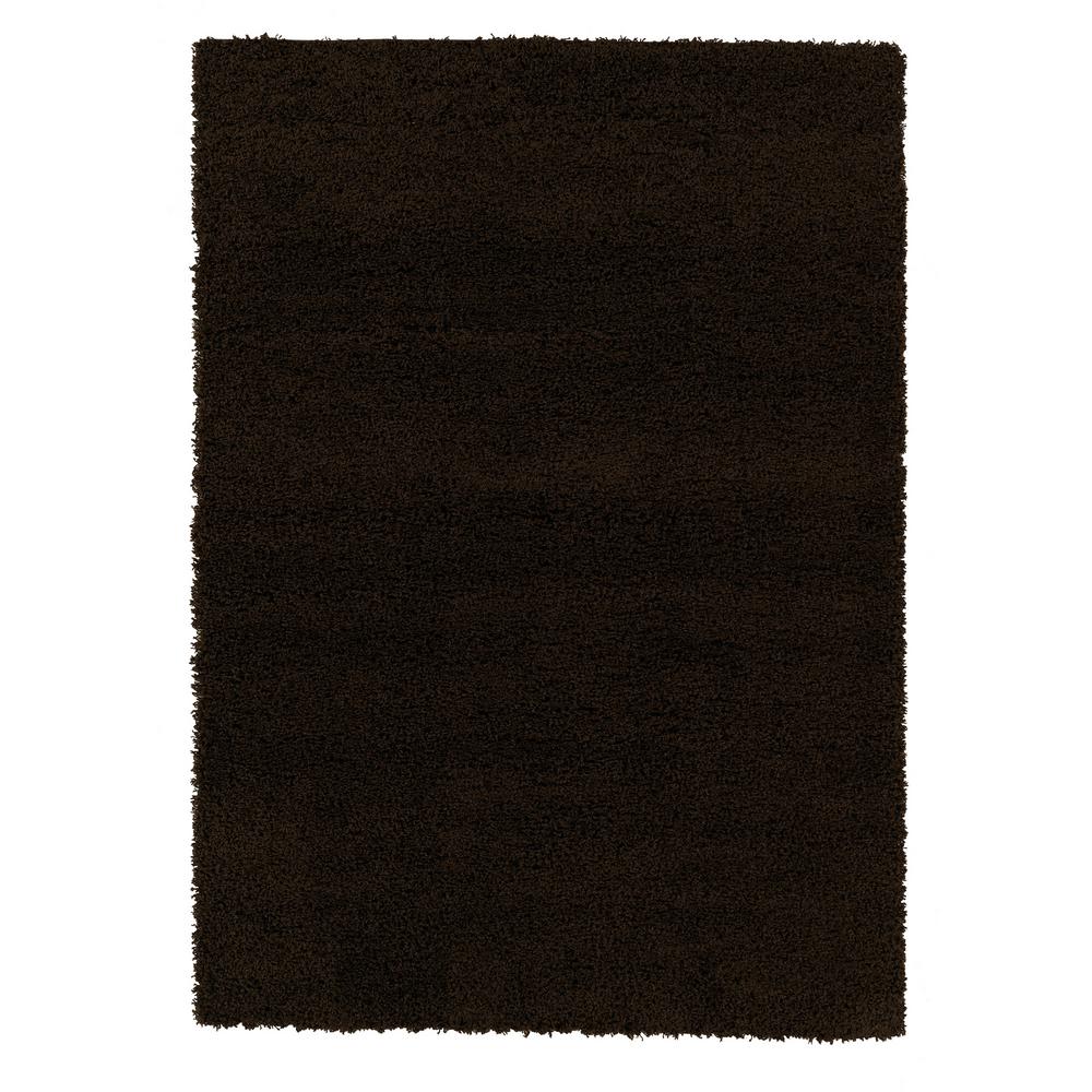 UPC 815449020072 product image for Sweet Home Stores Cozy Shag Collection Brown 5 ft. x 7 ft. Indoor Area Rug | upcitemdb.com