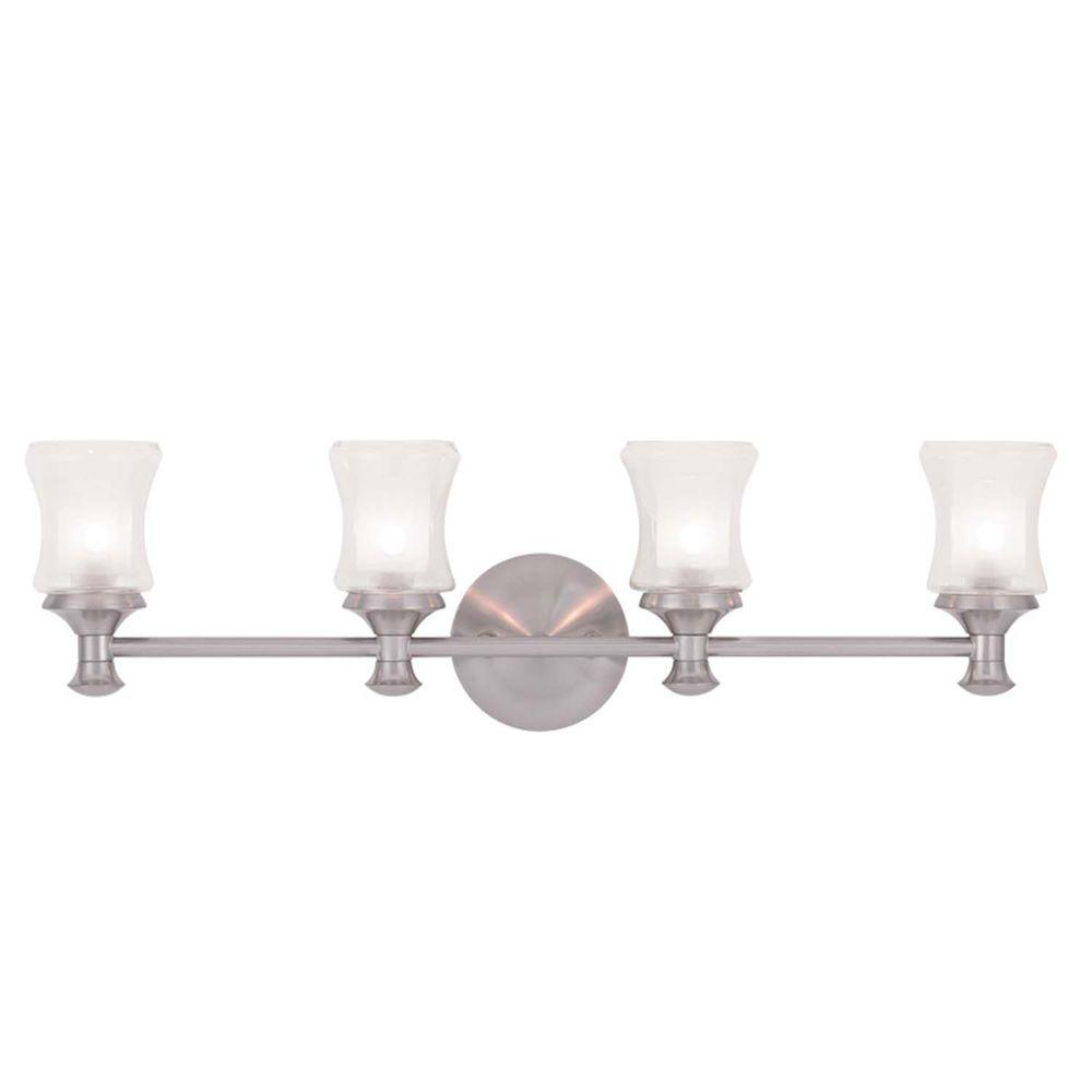Filament Design Providence 4Light Brushed Nickel Halogen Bath Vanity