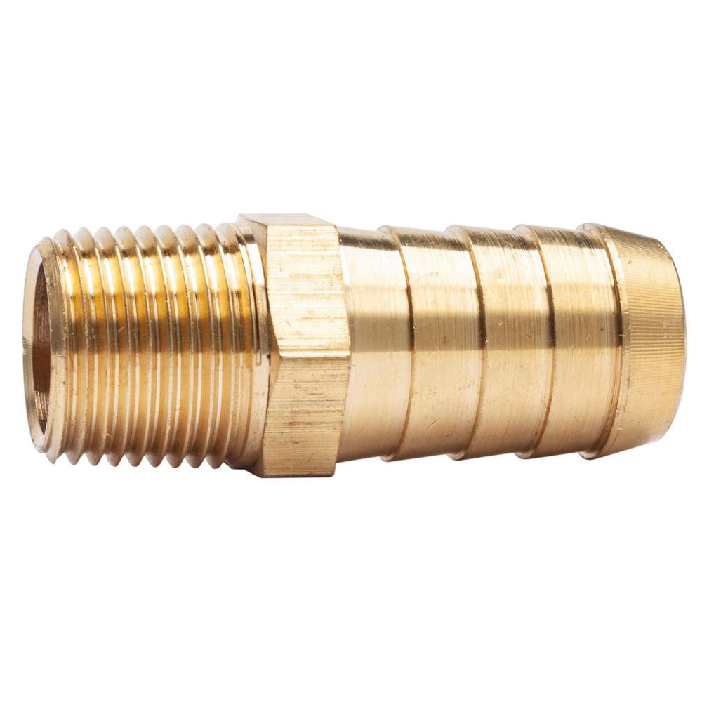 LTWFITTING 5 8 In ID Hose Barb X 3 8 In MIP Lead Free Brass Adapter 