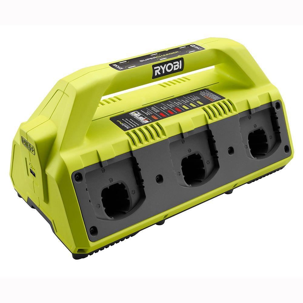 Ryobi 18 Volt One 6 Port Dual Chemistry Intelliport Super Charger With