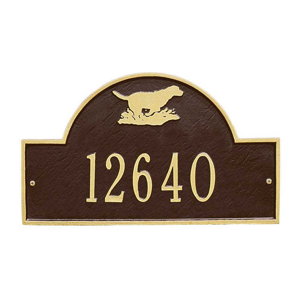 Whitehall Products Delaware Modern Personalized Rectangle Vertical Wall Plaque 3370ps The Home Depot