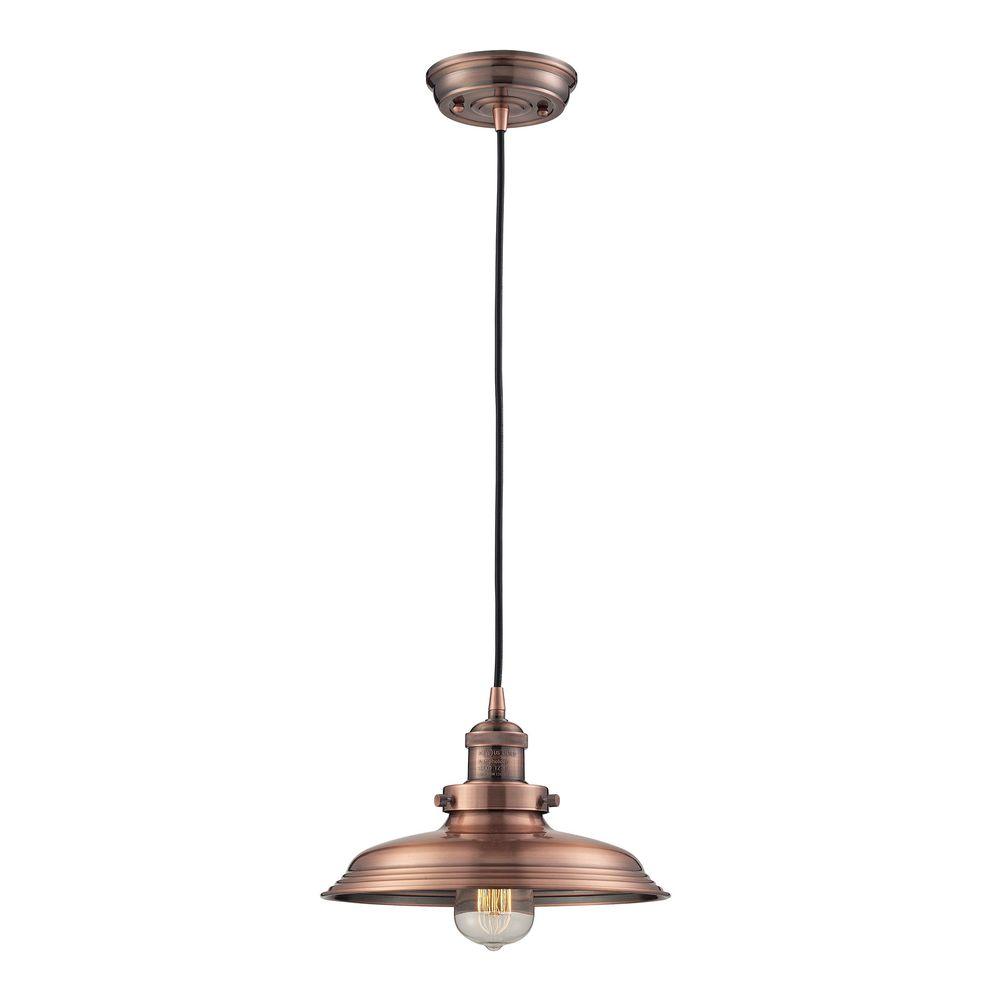 copper ceiling light