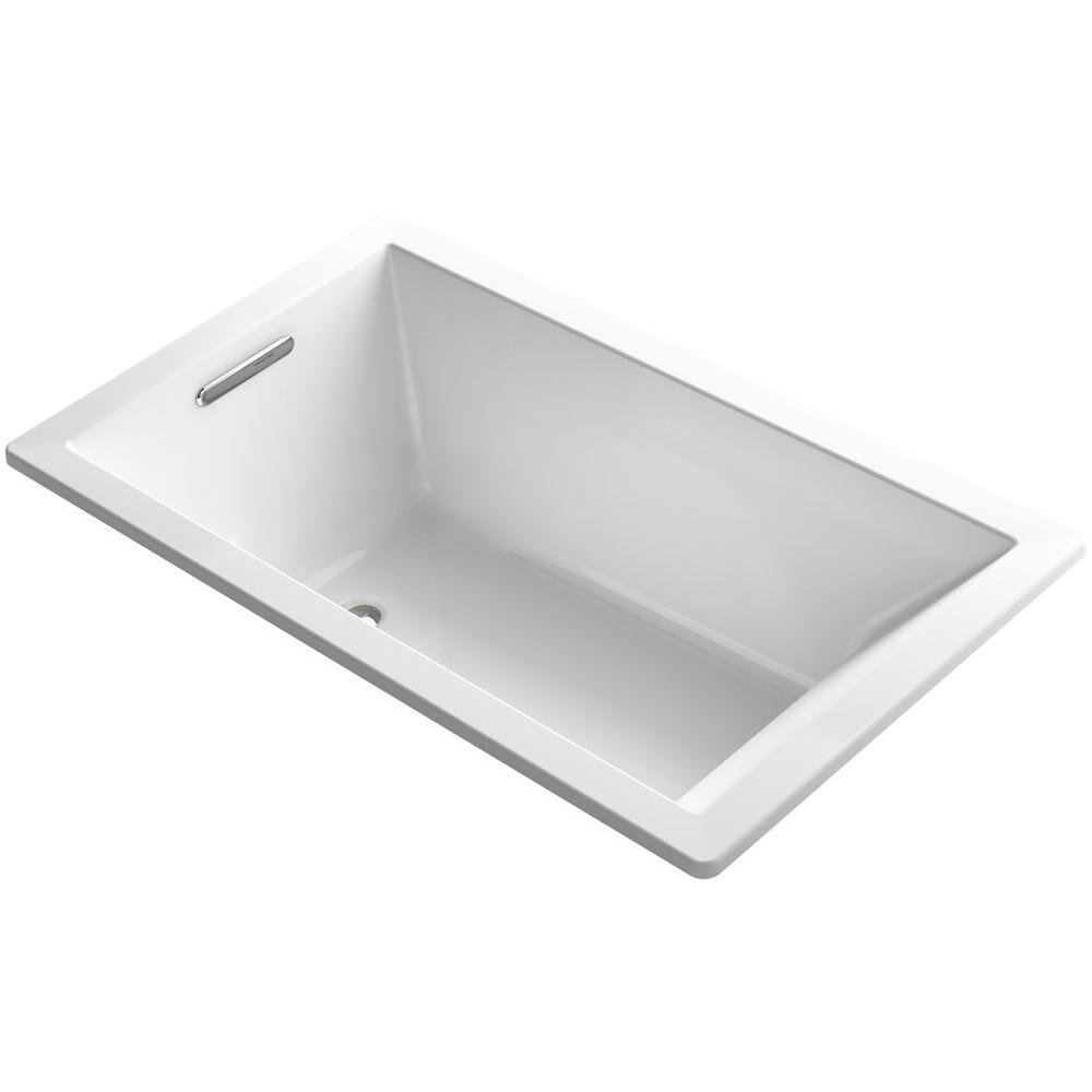 KOHLER Underscore 5 ft. Acrylic Rectangular Drop-in Non-Whirlpool ...