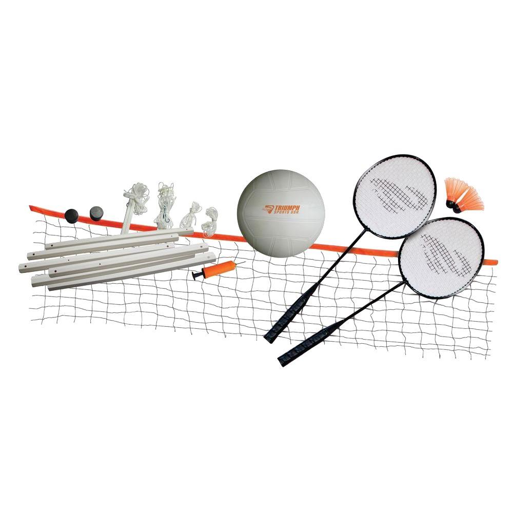 Triumph Sports USA Volleyball/Badminton Combo Set357105 The Home Depot
