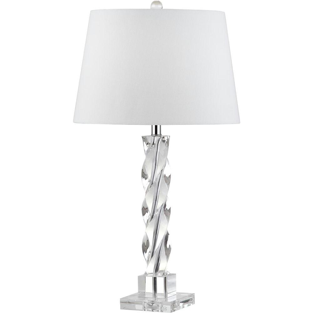 Safavieh Nina 30 in. Clear Crystal Column Lamp-LIT4166A - The Home Depot