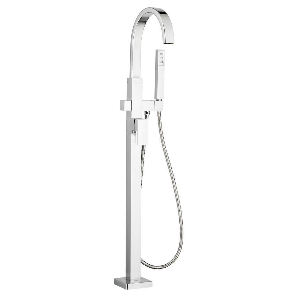 Polished Chrome American Standard T052901.002 Delancey Roman Tub Faucet with Personal Shower