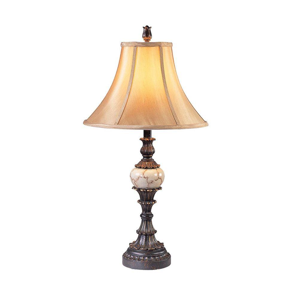 UPC 768189907243 product image for OK LIGHTING 29 in. Antique Black Table Lamp | upcitemdb.com